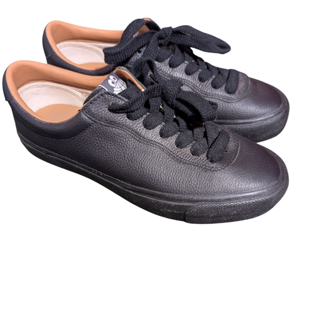 NWOB Last Resort AB Black Leather Men's Lo Sneakers Skate Shoe Size M7/W8.5